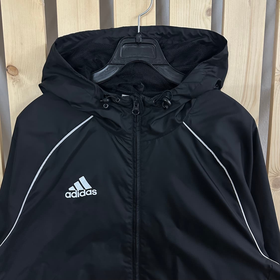 (XL) 아디다스 블랙 바람막이 자켓 상품이미지3
