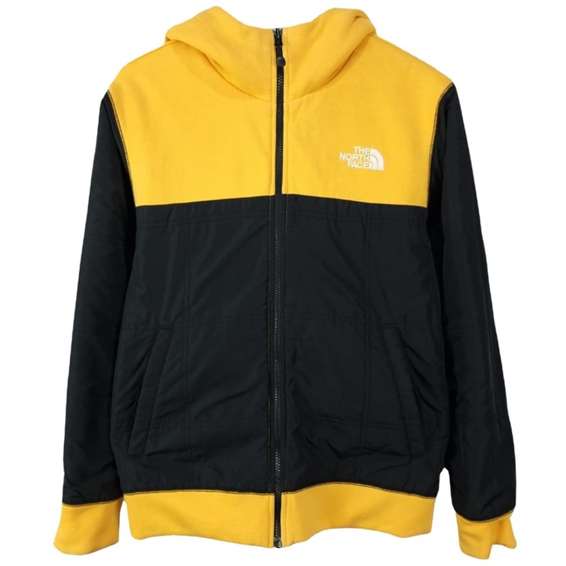 [노스페이스] 리버시블 양면 로고 자수 후드 집업 옐로우 M19483 상품이미지5