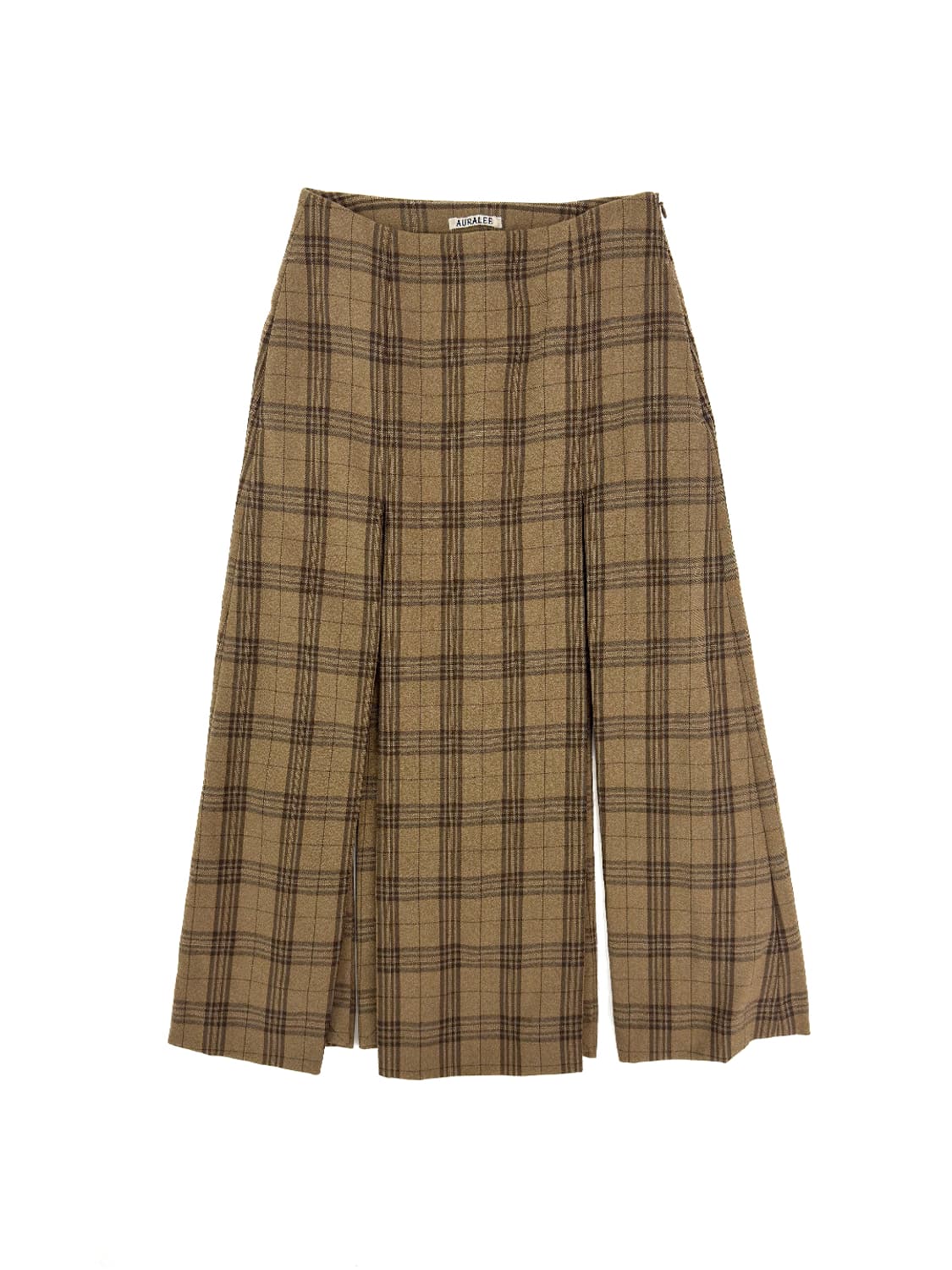 Auralee Checked Pleated Skirt/1 상품이미지1