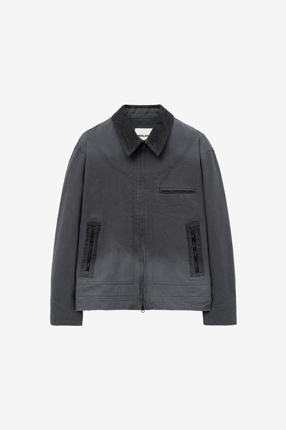 인사일런스 빈티지 워시드 카펜터 자켓 차콜 M 상품이미지3
