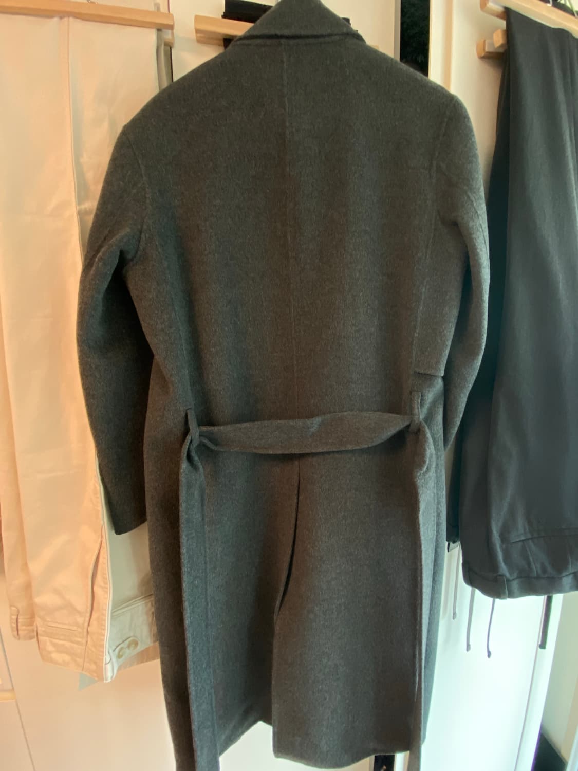 마마가리 건플랩 랩코트 차콜 46 사이즈 상품이미지3