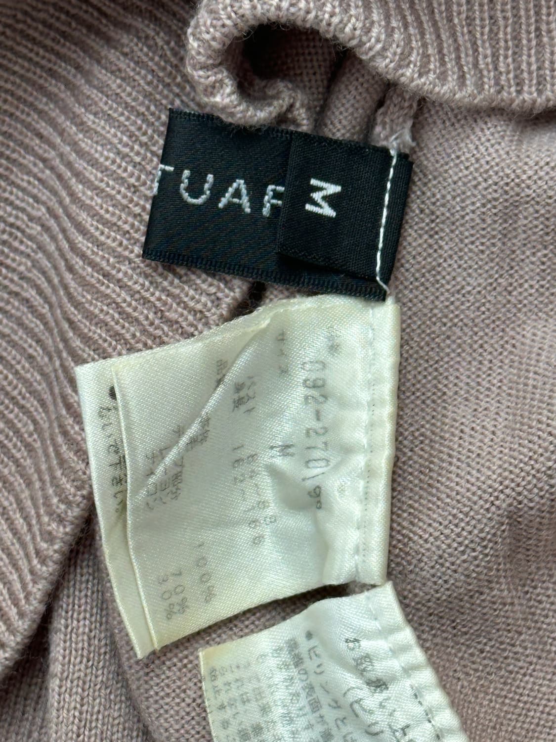 질스튜어스 히메갸루 블랙리본 베이지핑크 여리 슬림핏 러블리 가디건  상품이미지6