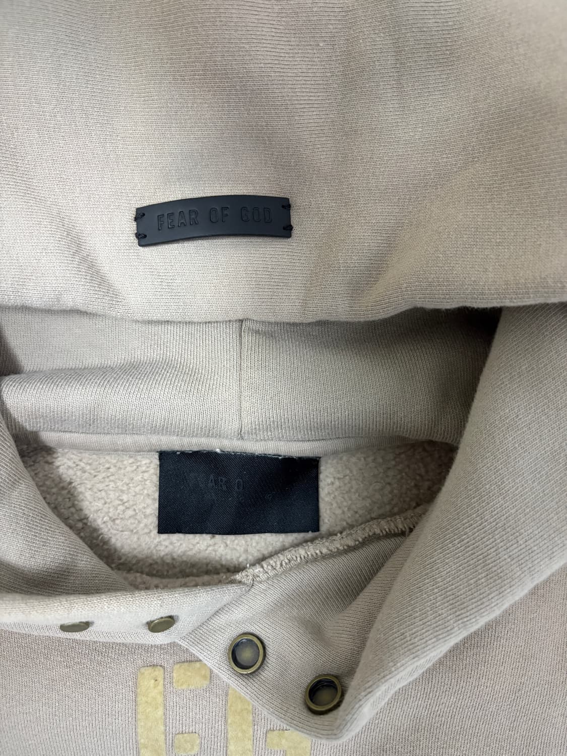 피어오브 갓 스냅 후드 베이지 s 사이즈 상품이미지8