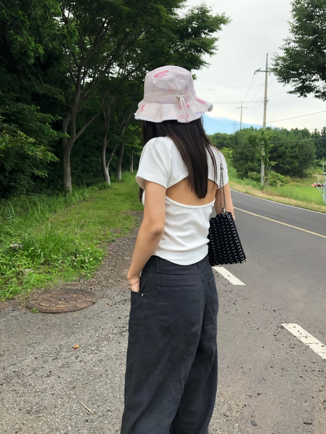 베이직 린넨 팬츠(차콜, M) 상품이미지3