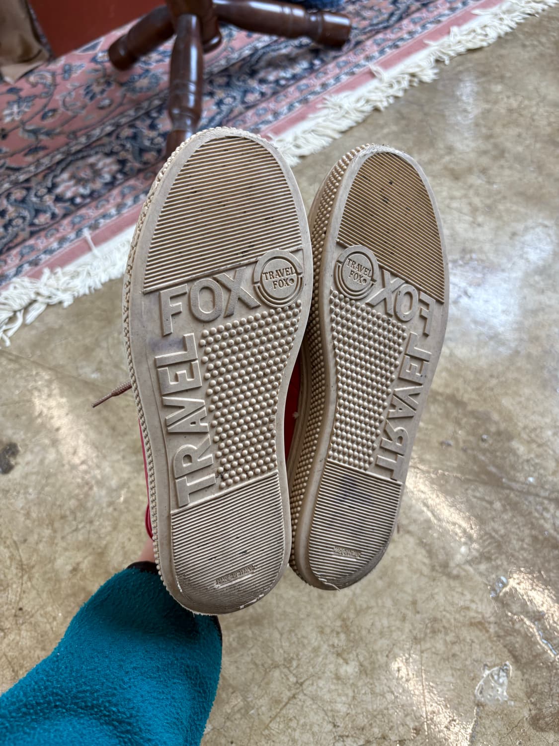 80-90s 트래블폭스 이탈리아 레더 스니커즈 상품이미지6