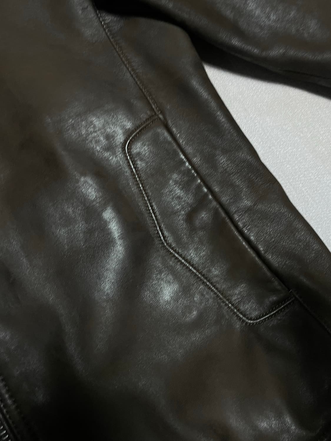 빈폴 레더 MA-1 점퍼 BC183ZA01D 상품이미지5