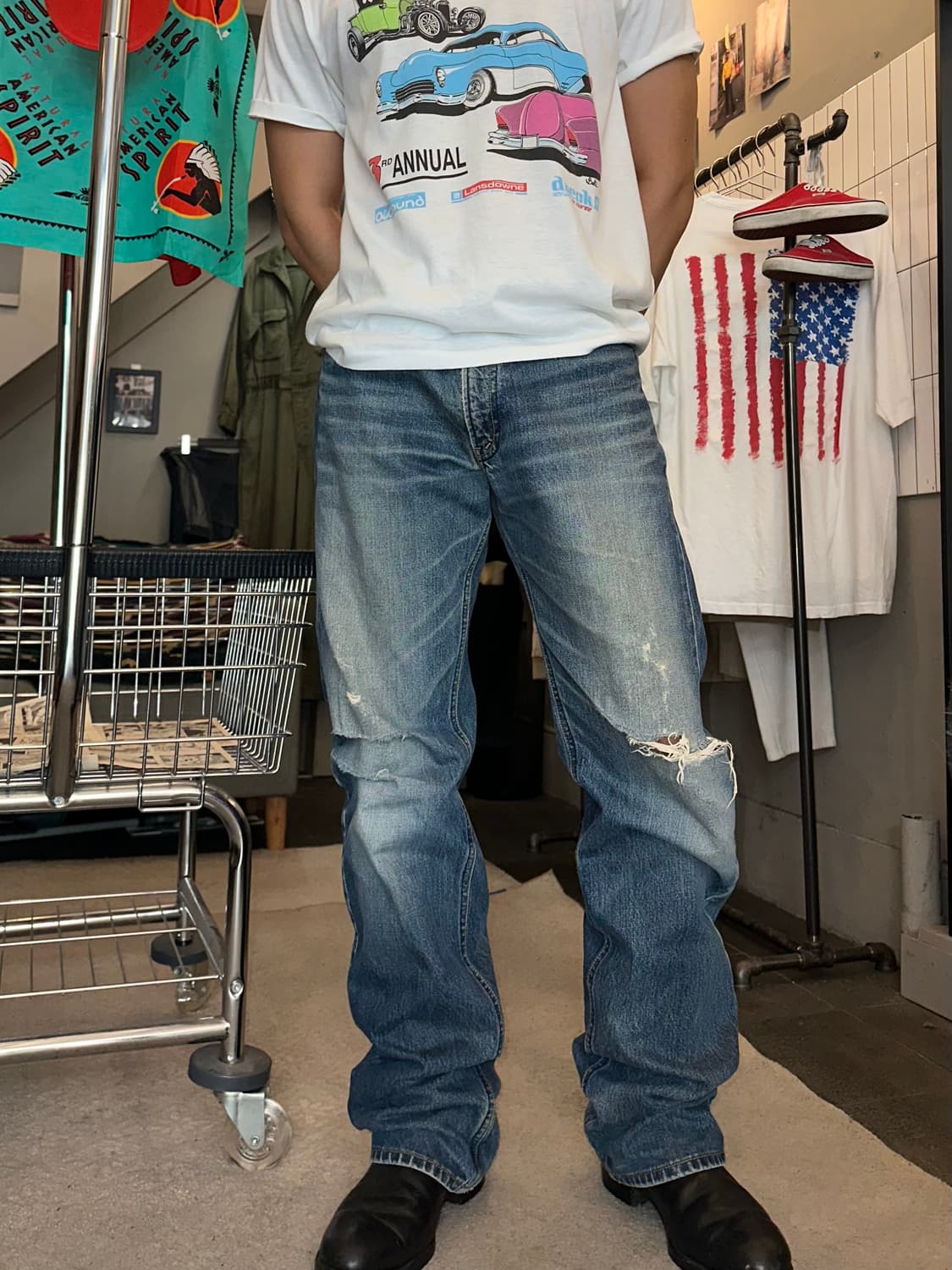 Paul Smith jeans distressed washed denim 상품이미지1