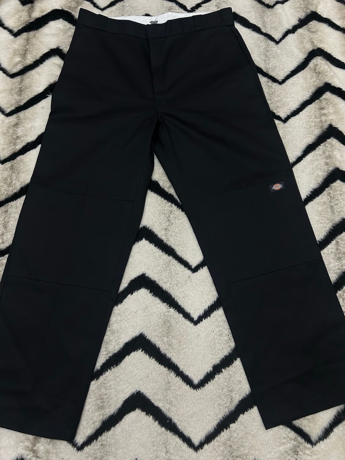 [38]디키즈 더블니 루즈핏 워크팬츠/블랙 상품이미지2