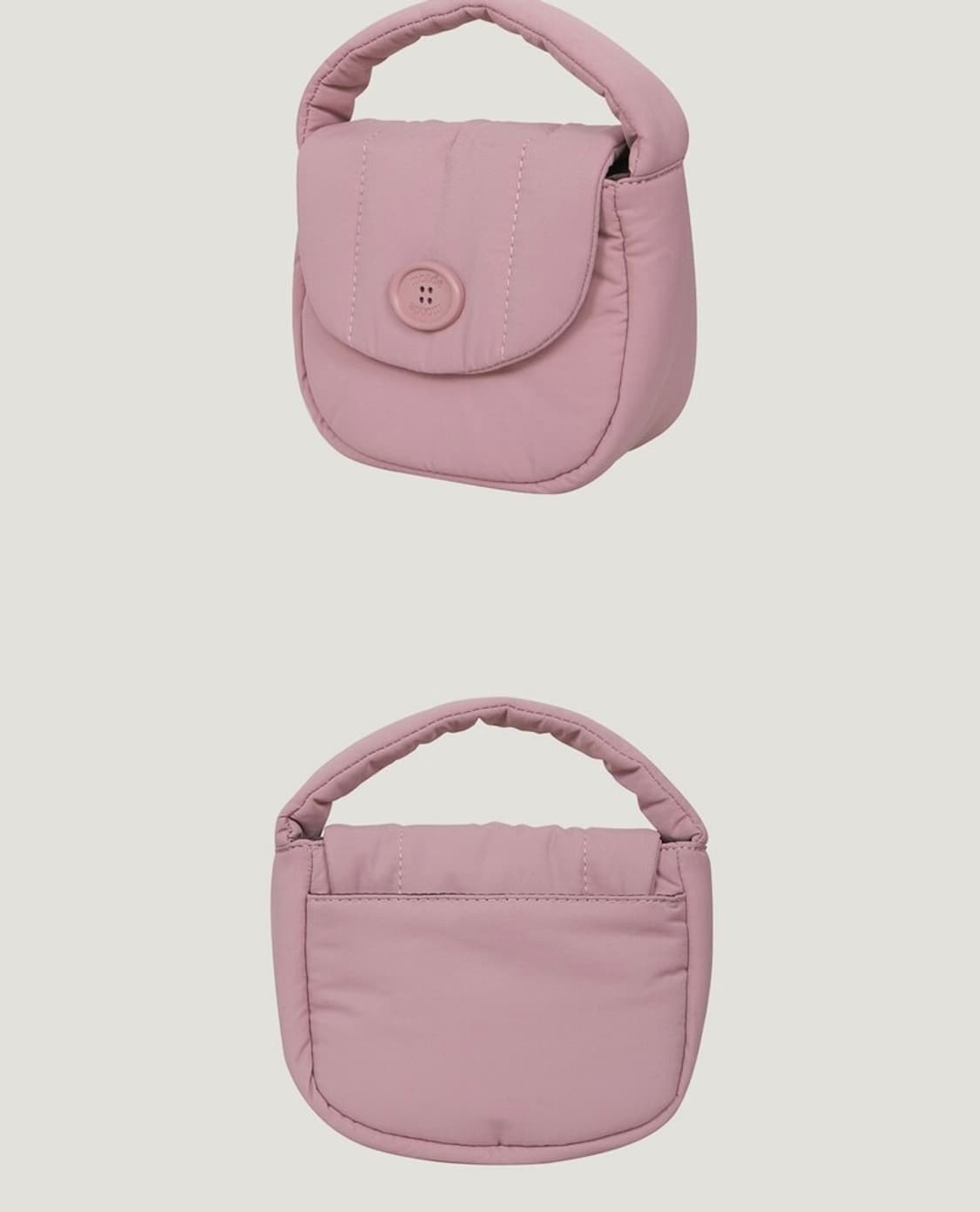 몽드몽드 클래식 패딩 크로스백 핑크(새제품) 상품이미지2