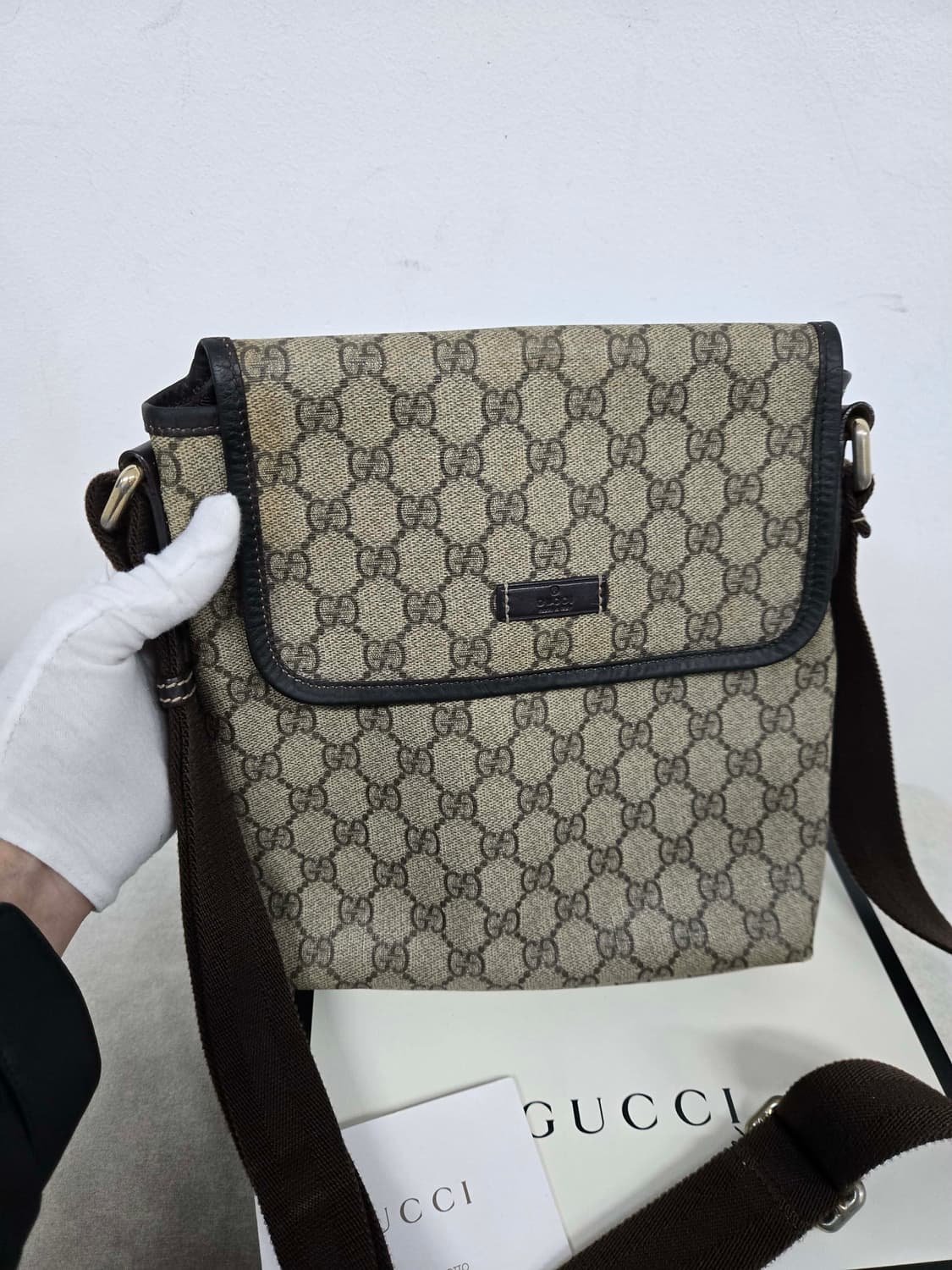 [보증서 정품] 구찌 시그니처 메신저백 상품이미지5