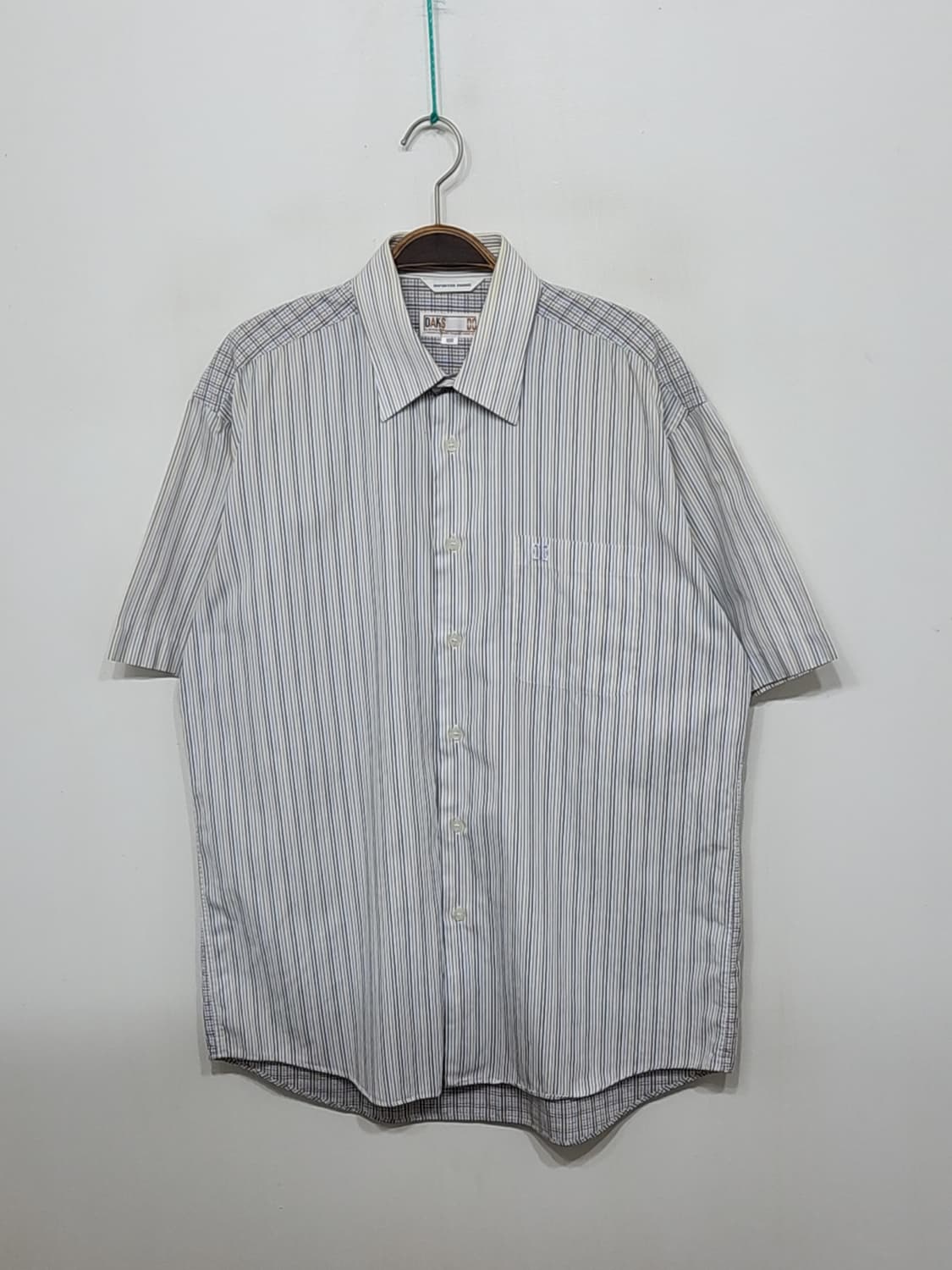 (105) 닥스 반팔셔츠 스트라이프 체크 남방 포켓  상품이미지1