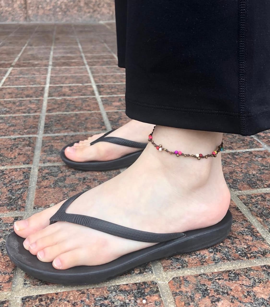 발목에 두르는 작은 무지개 🌈 보헤미안 믹스스톤 발찌 상품이미지5