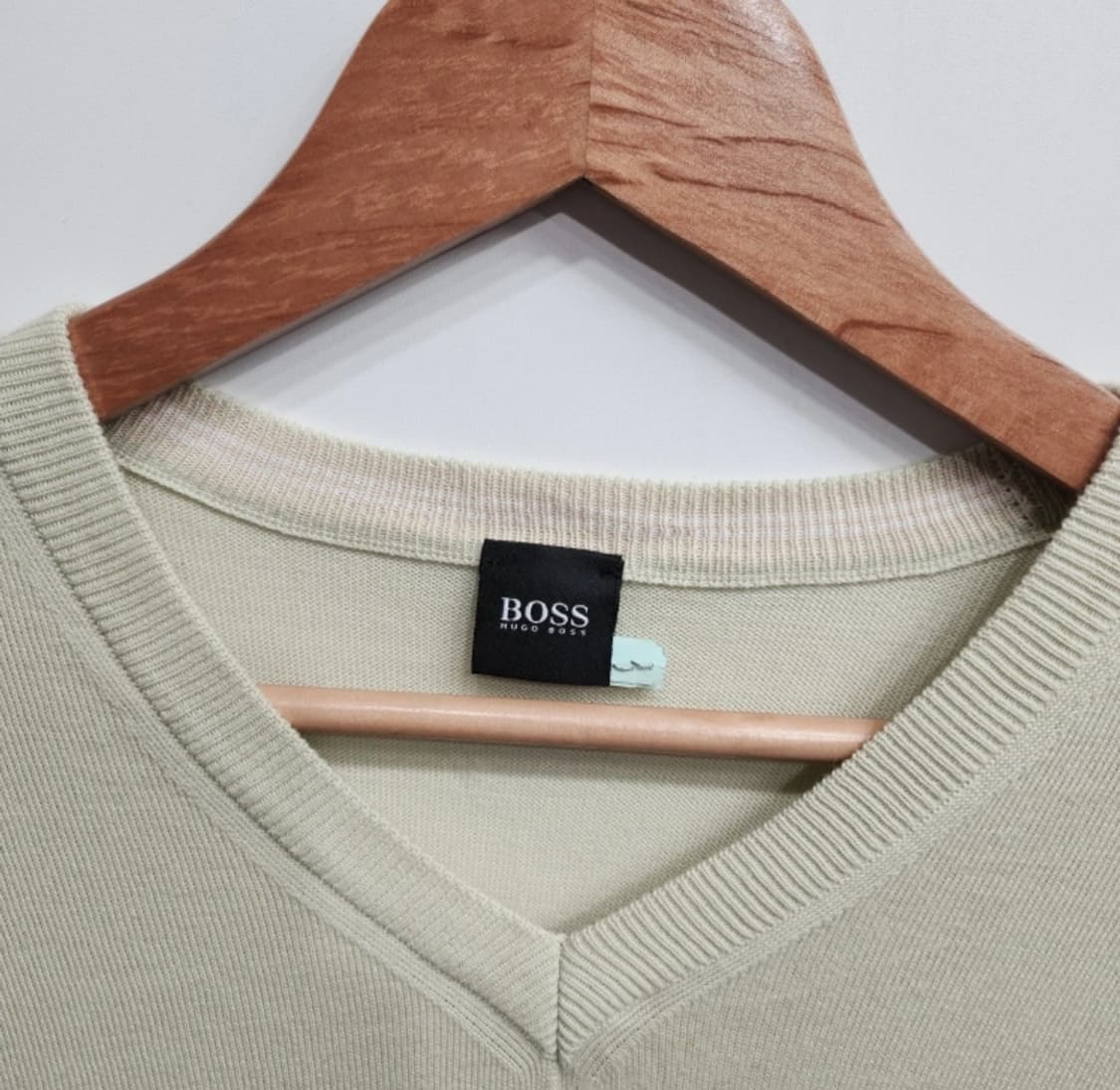 BOSS V넥 니트 멜론색 XL 상품이미지3