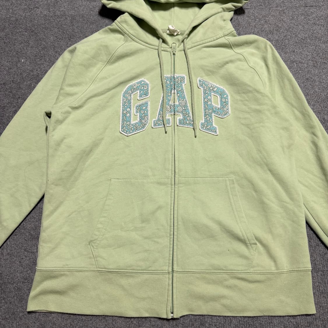갭 연두색 후드집업 L 상품이미지2