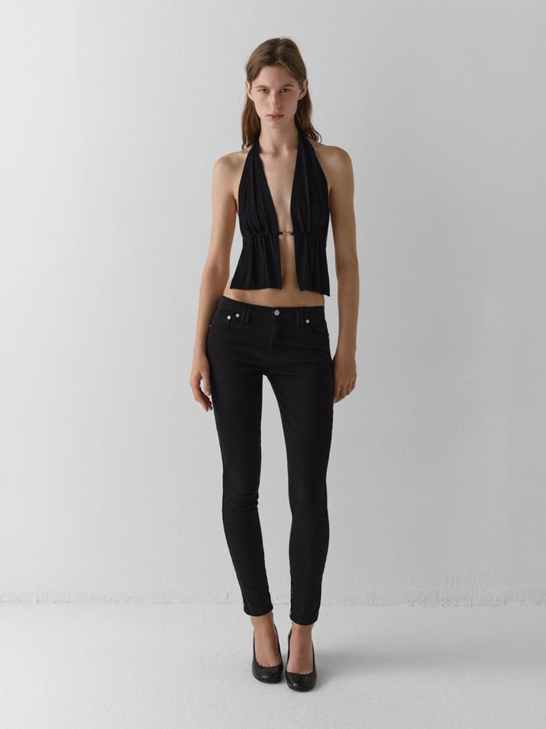 [S]기마구아스 Mia 버클 홀터넥 탑/블랙 상품이미지6