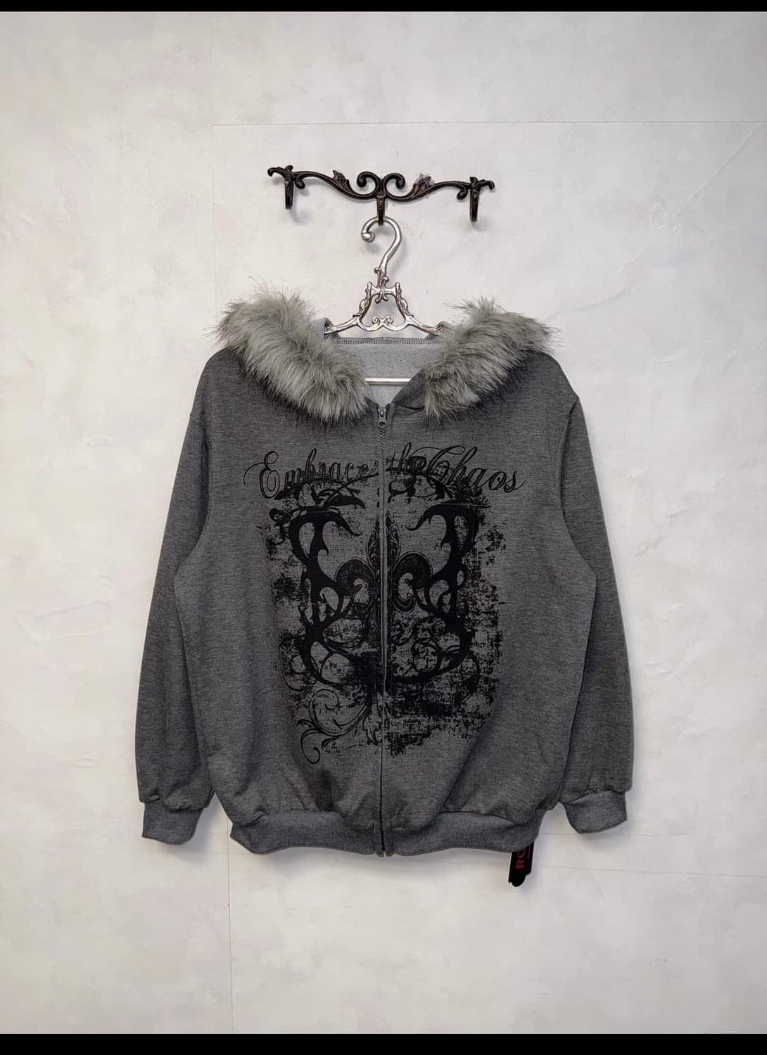 루즈레이크 Romwe 빈티지 후드집업 상품이미지1