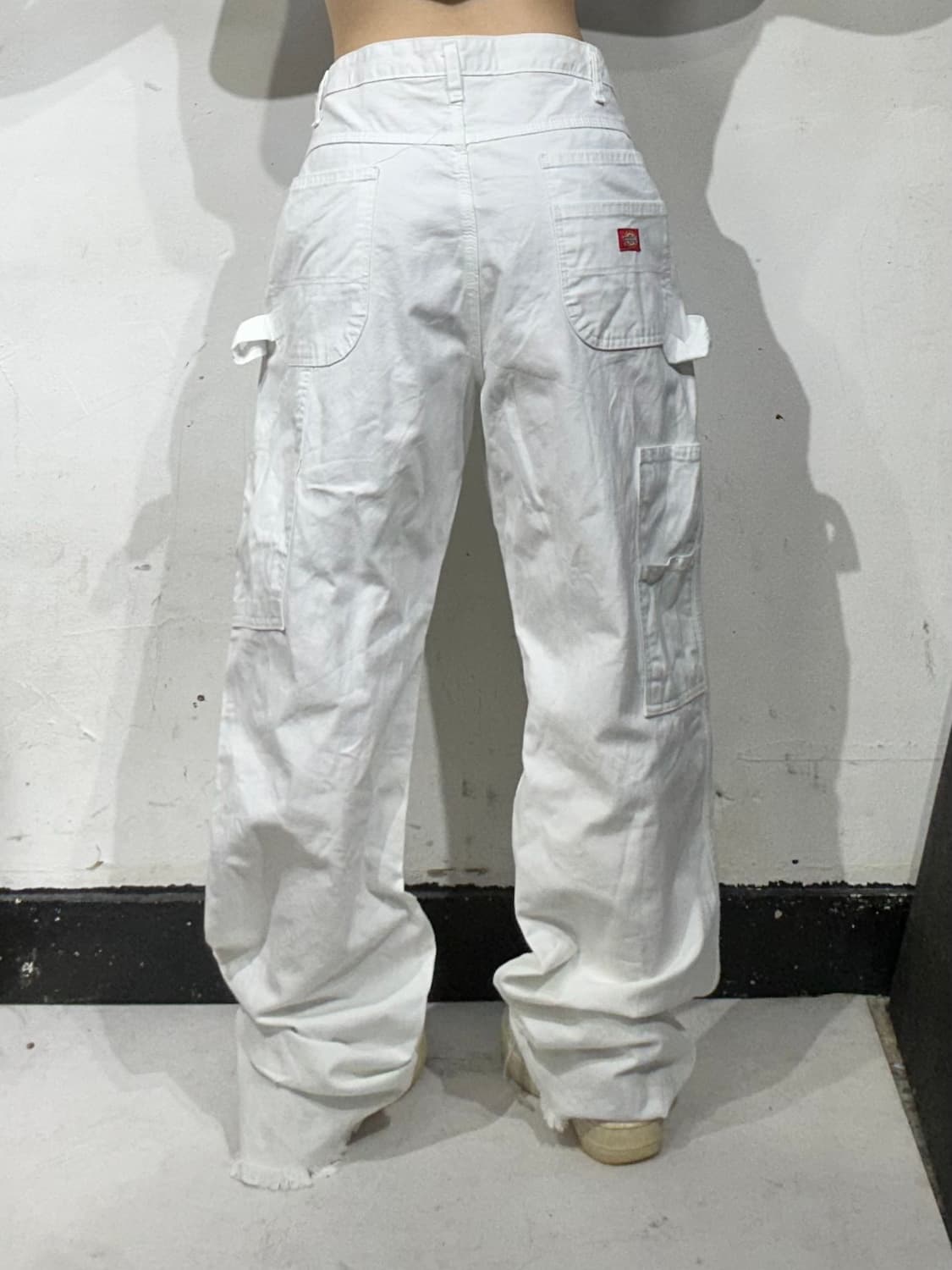 디키즈 화이트 카펜터 와이드 대대장 워크 팬츠  상품이미지3