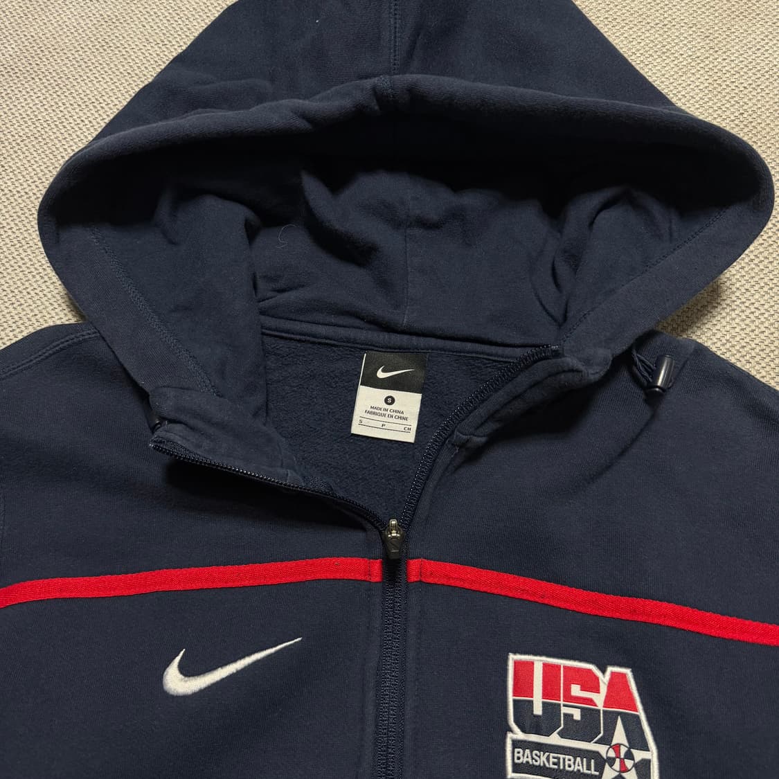 나이키 USA 농구팀 하프집업 기모 후드티 상품이미지3