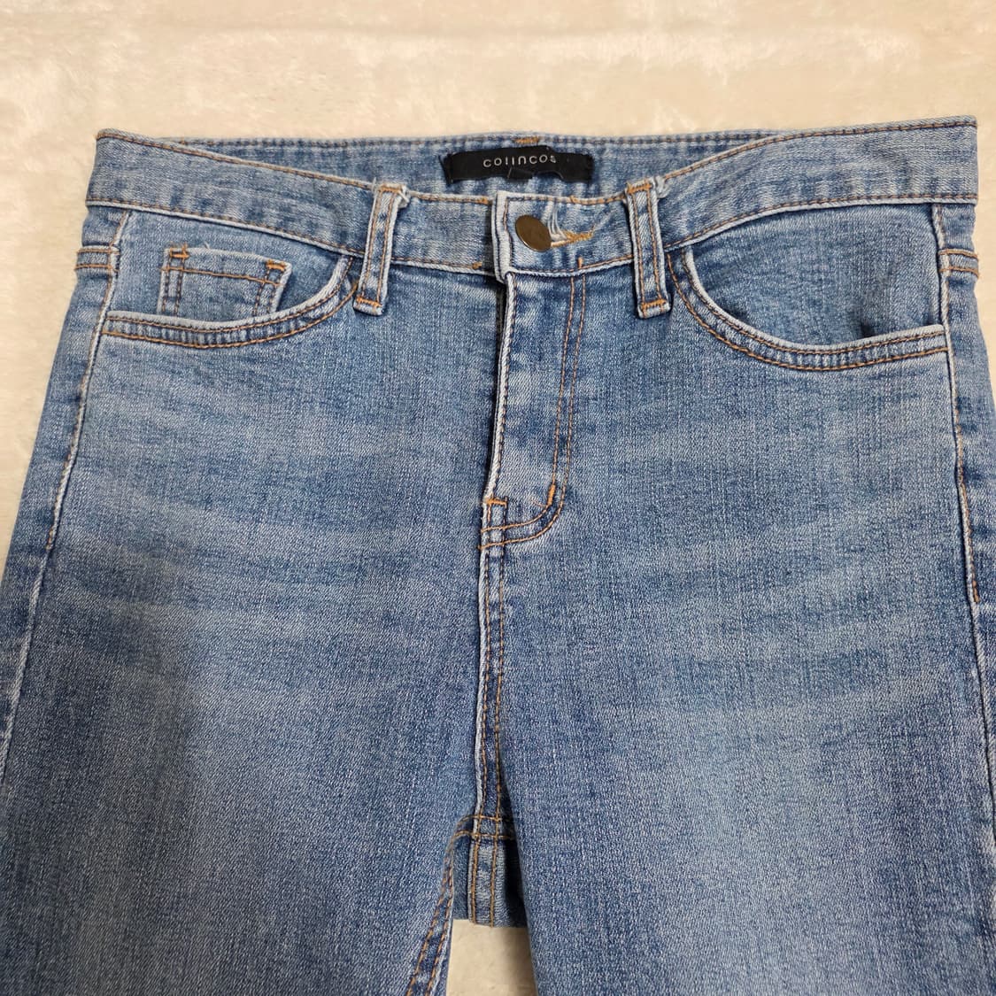 (67)여성 코인코즈 커팅진 데님 팬츠  상품이미지2