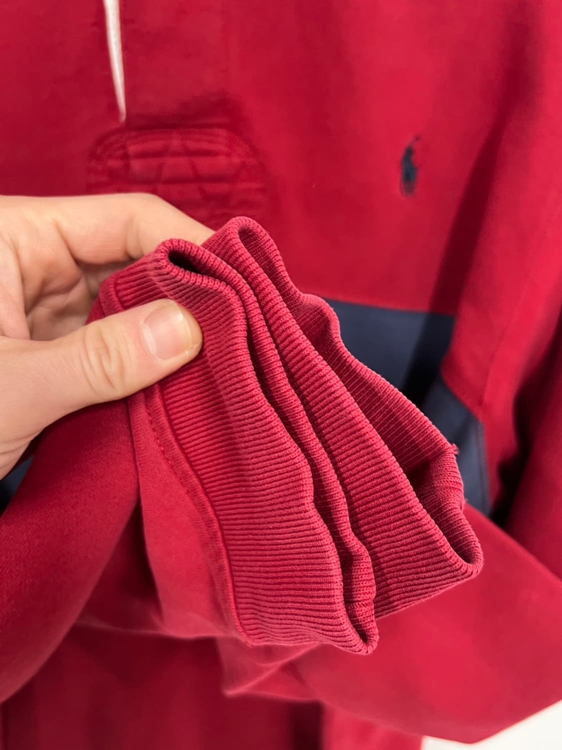 폴로 랄프로렌 스트라이프 배색 커스텀 핏 럭비 티셔츠 상품이미지4