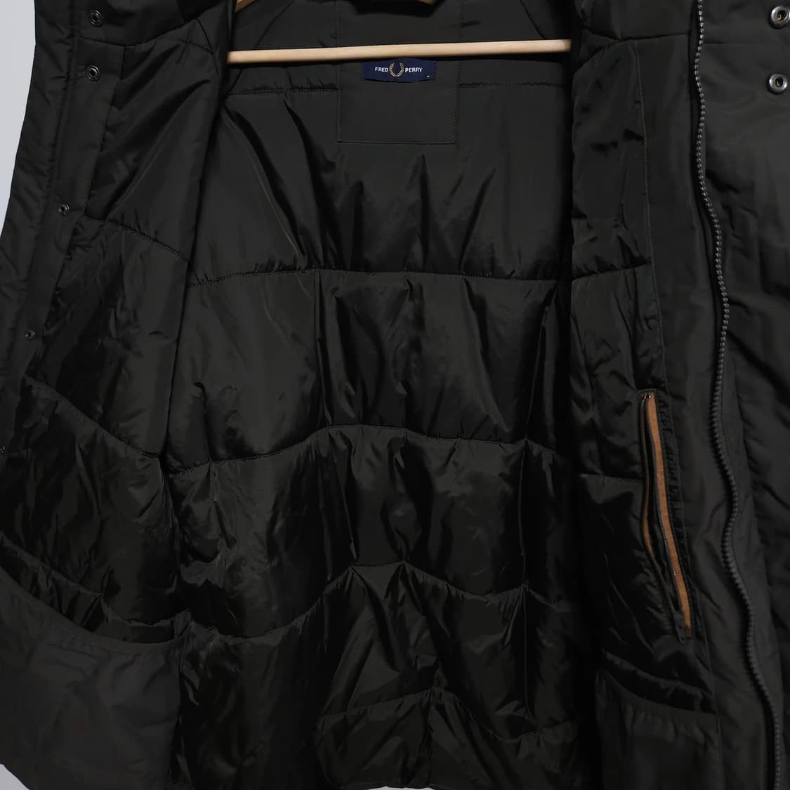 100)FRED PERRY 프레드페리 패디드 야상 패딩 카키 상품이미지4