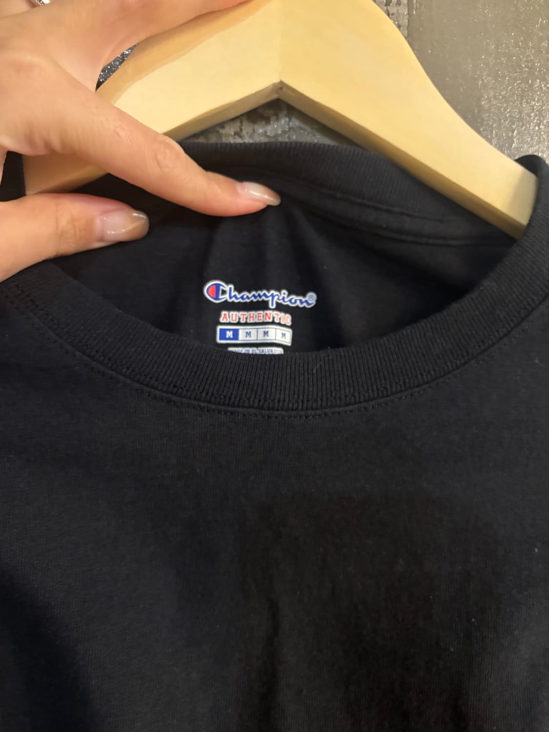 챔피온 블랙 롱슬리브 M 상품이미지4