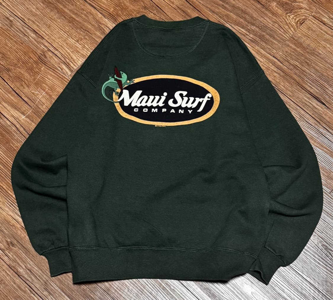 Crazy Shirts USA 마우이 서프 컴퍼니 기모 맨투맨 상품이미지3