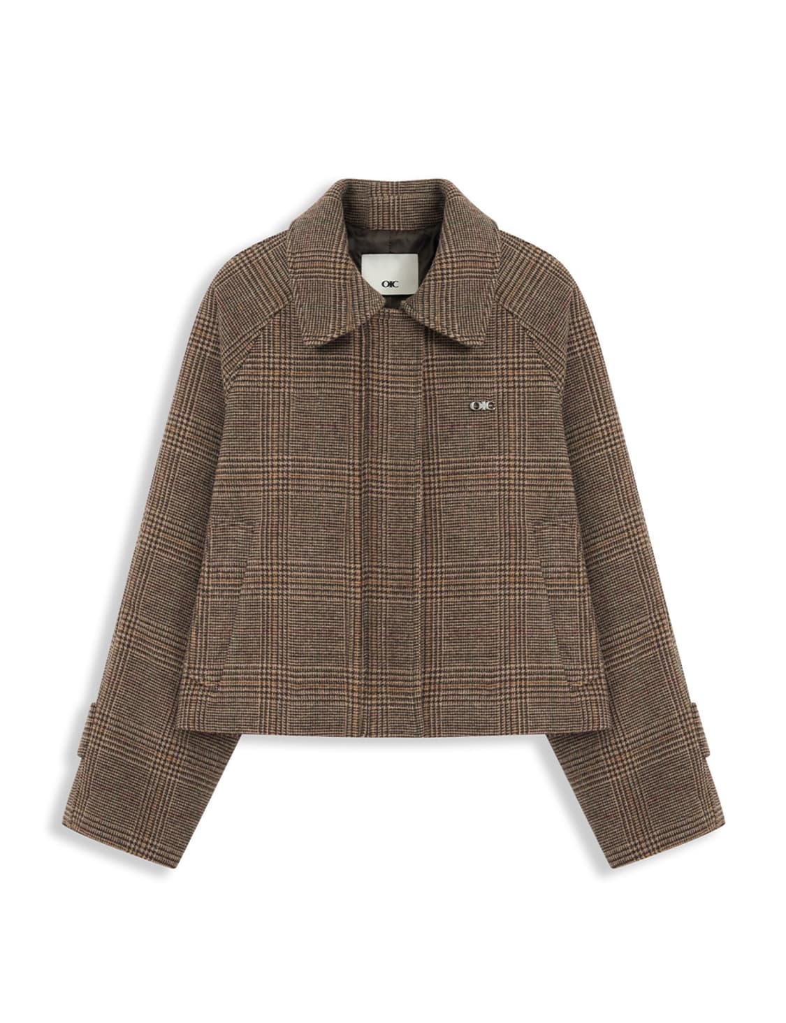 오아이오아이 OIC 체크 숏 울 자켓 상품이미지1