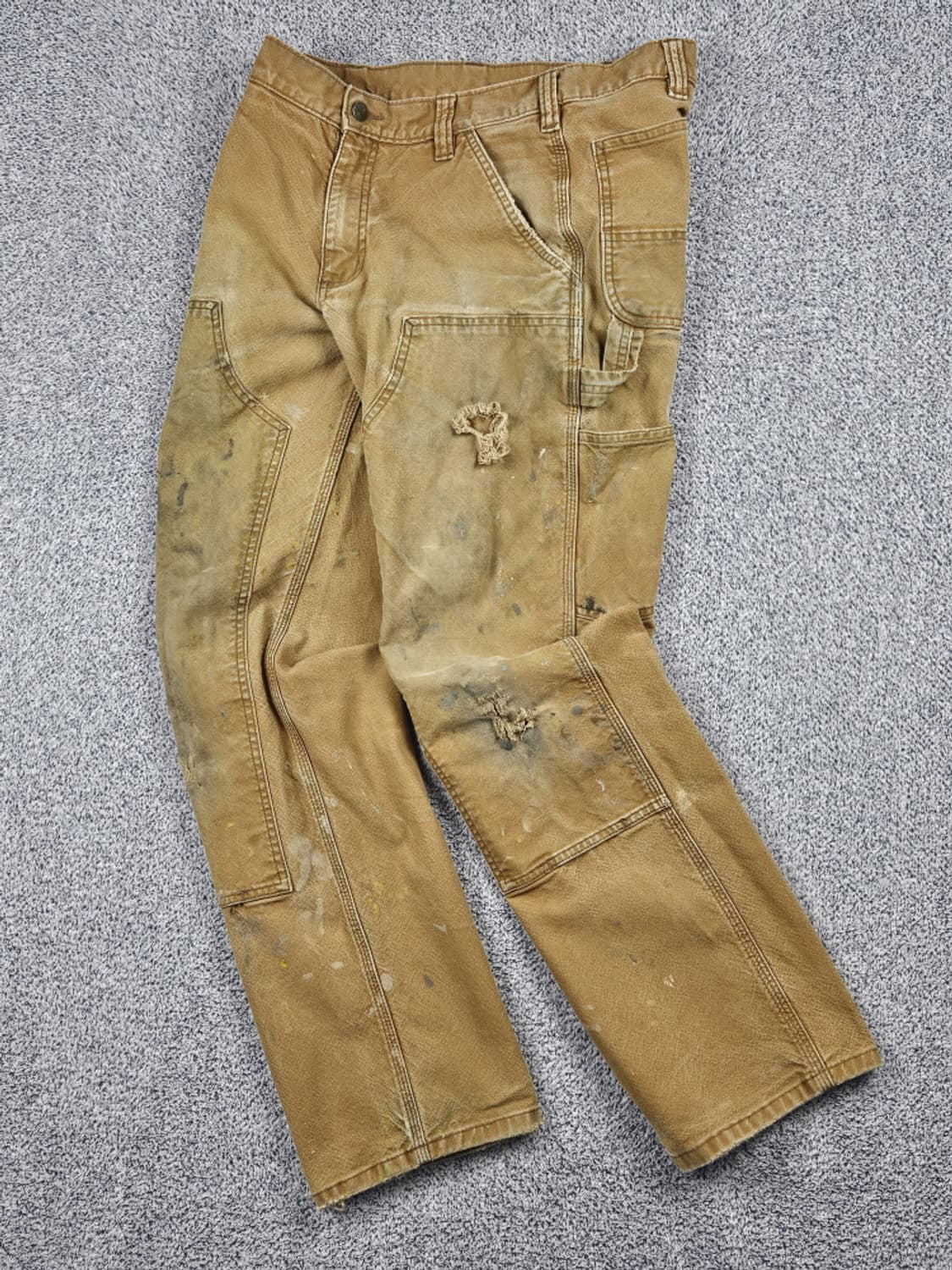 칼하트 덕 캔버스 더블니 카펜터 워크 팬츠 (32 X 32)/ 10169 상품이미지2