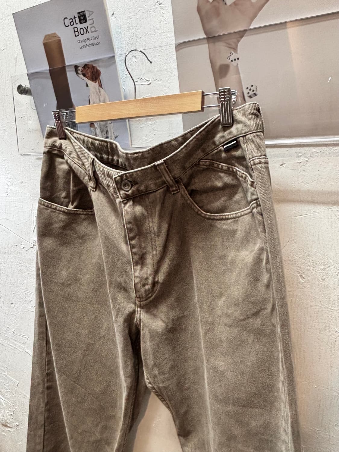 디네댓 워시드 데님팬츠 브라운 상품이미지7