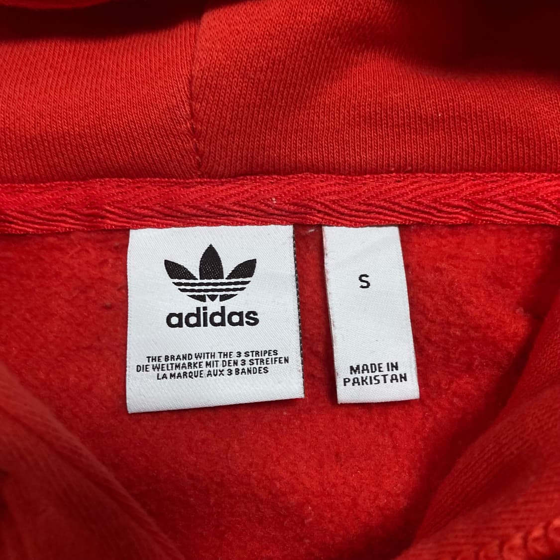 아디다스 스펠아웃 센터 로고 오렌지 후드티 상품이미지3