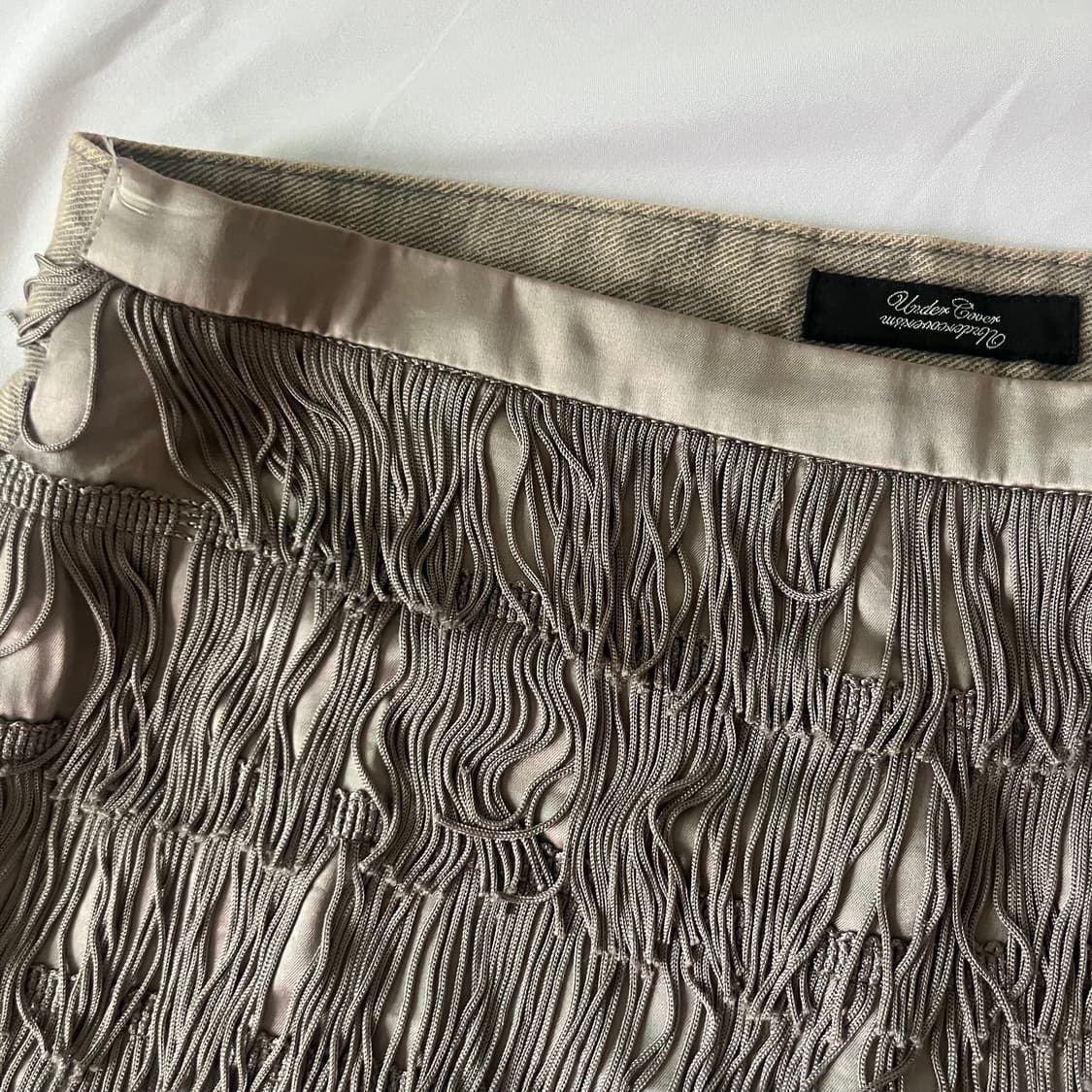 undercover satin tassle mini skirt 상품이미지3