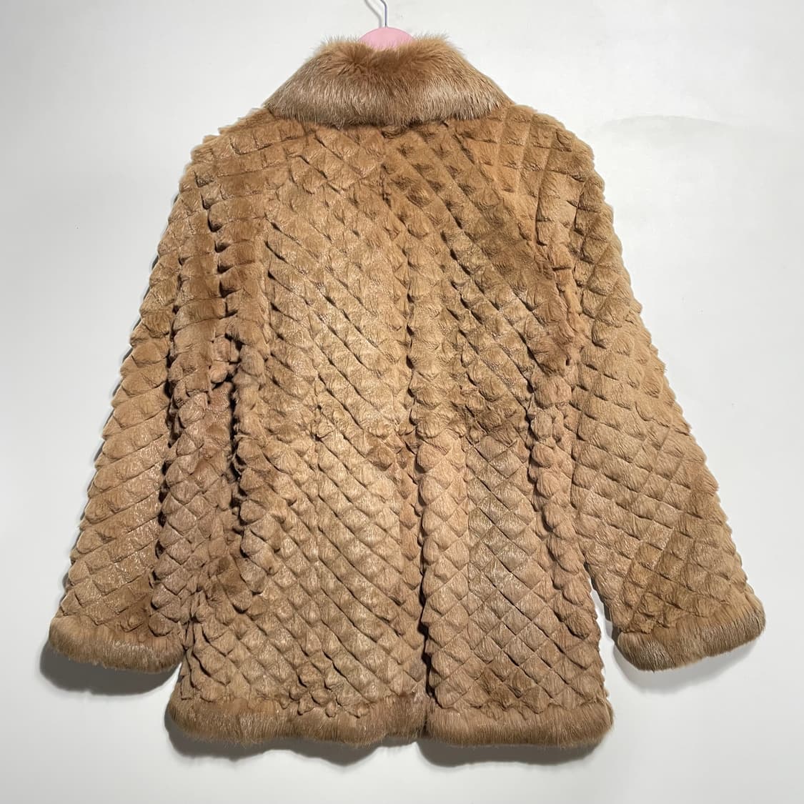 패턴 퍼코트 상품이미지3