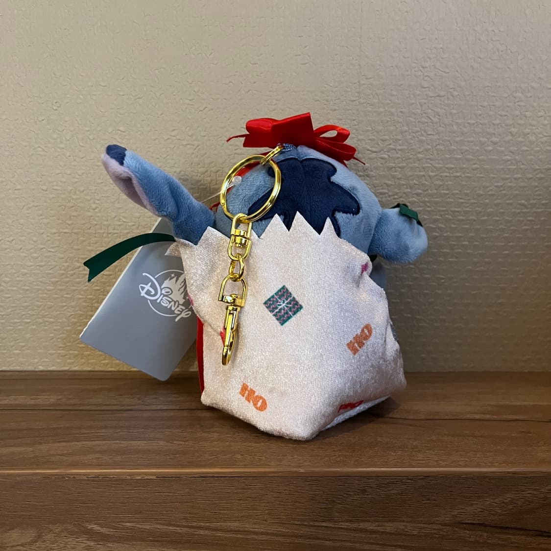 스티치 크리스마스 한정 인형키링 참 상품이미지2