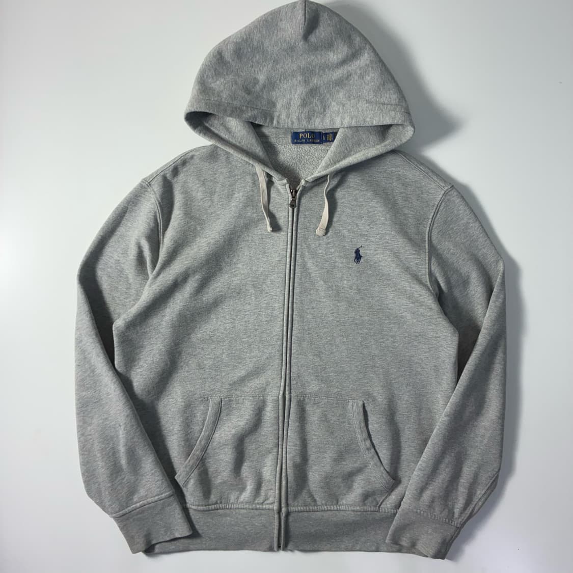 Polo  폴로 랄프로렌 자수 그레이 후드집업  상품이미지1