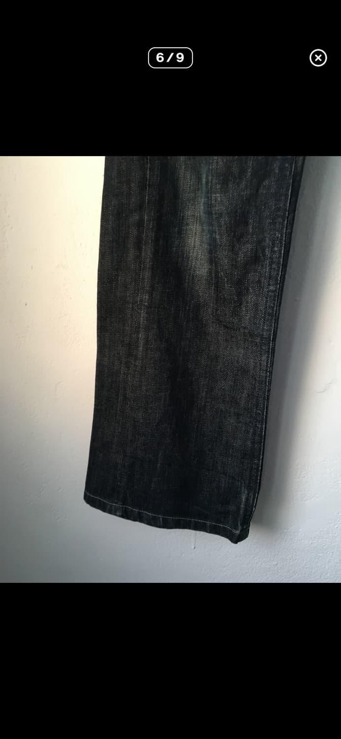 로우라이즈 흑청데님 진  상품이미지6