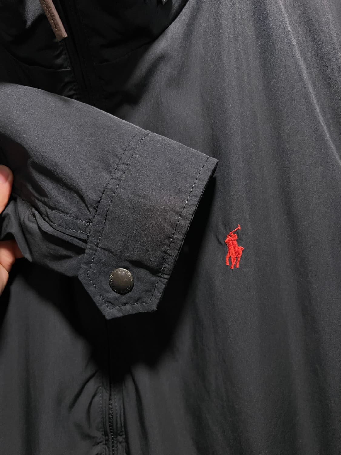 [XL]폴로 랄프로렌 블랙 나일론 플라이트 자켓 상품이미지3