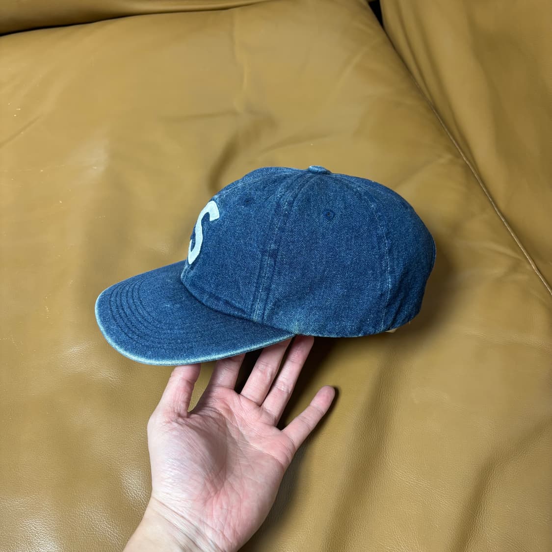 슈프림 S로고 6패널 볼캡 모자 워시드 데님 상품이미지4