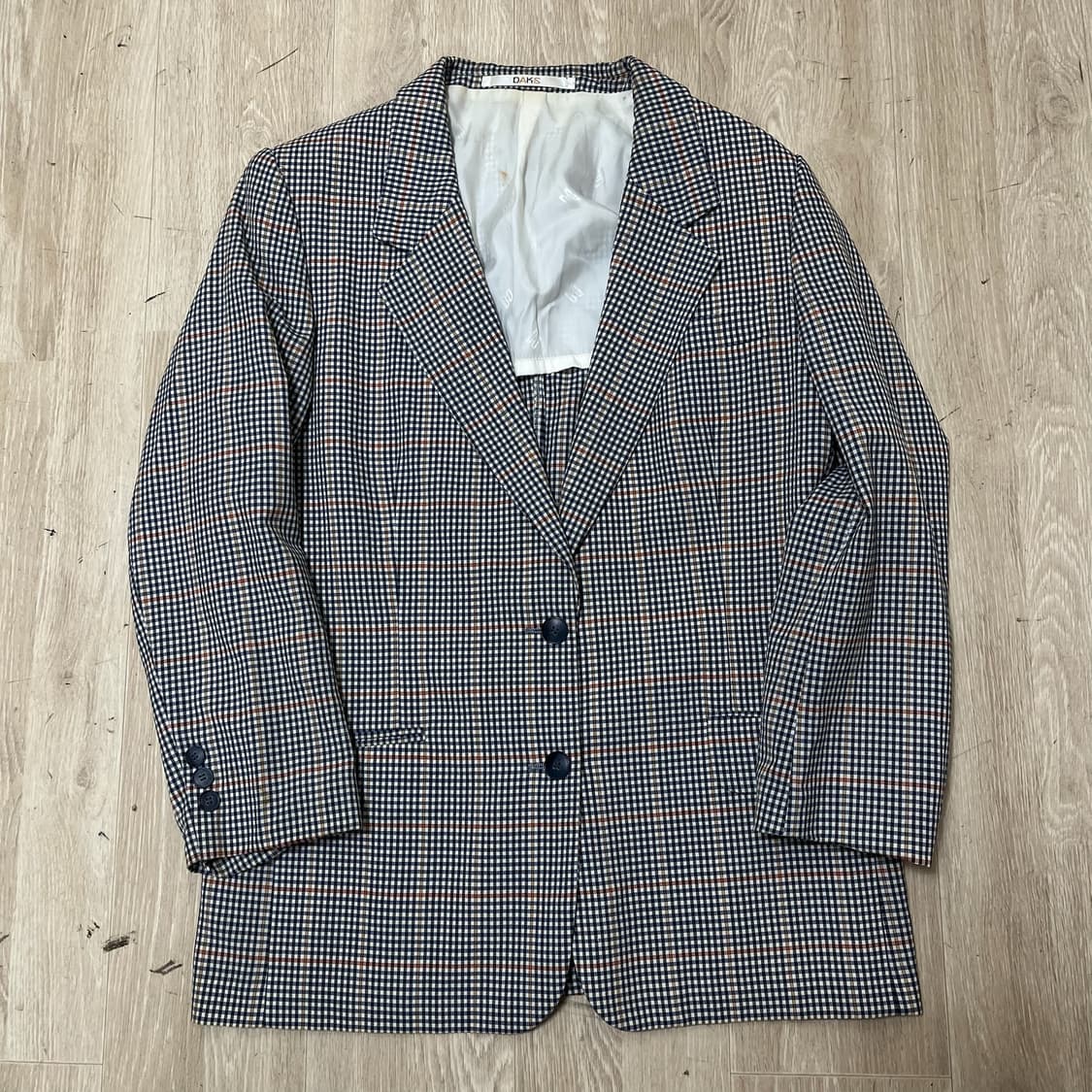 닥스 체크 블레이저 테일러드 정장자켓 [네이비/브라운] 94-165 상품이미지1