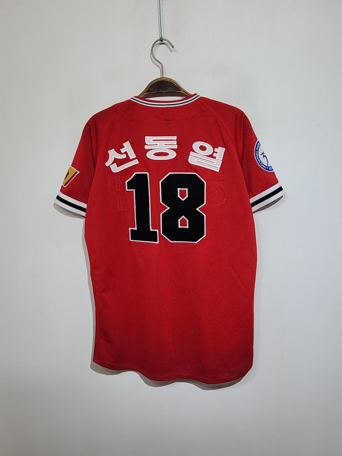 (M) 해태 타이거즈 야구져지 반팔 선동열 마킹 유니폼  상품이미지6