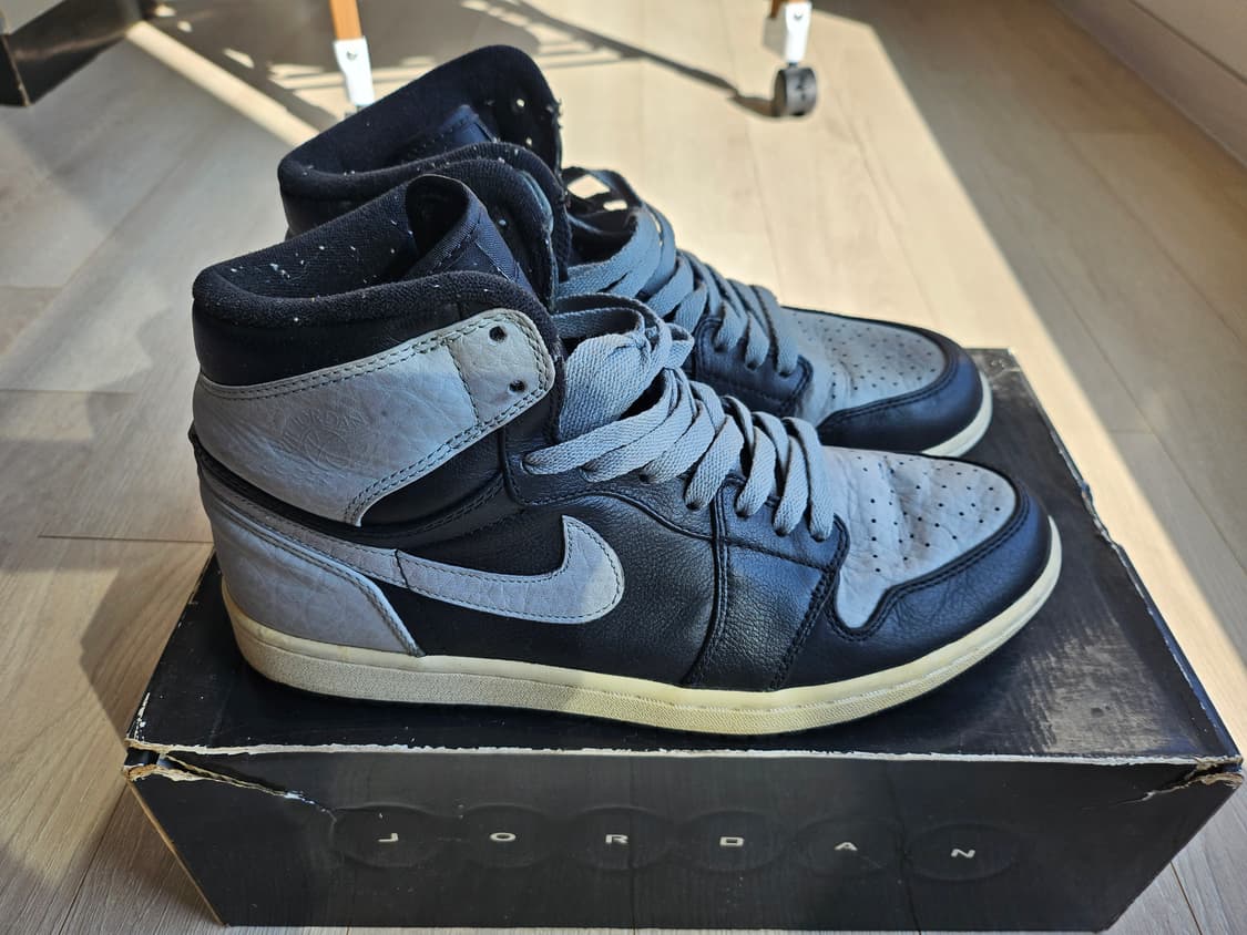 나이키 에어 조던 1 하이 블랙/그레이 상품이미지5