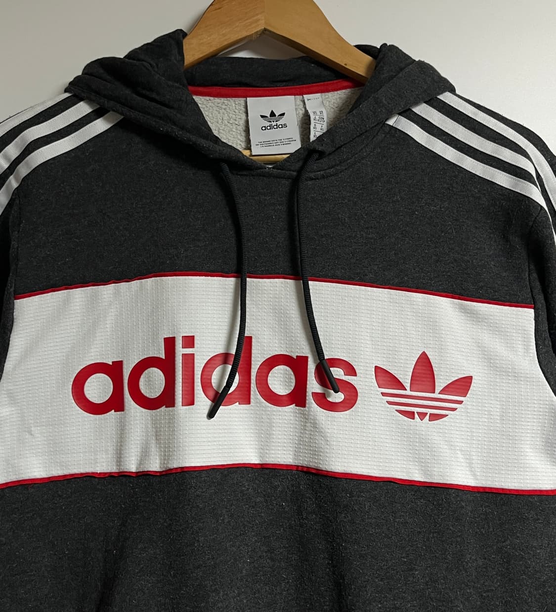 공용 아디다스 오버핏 후드 티셔츠 후드티 XS 상품이미지4