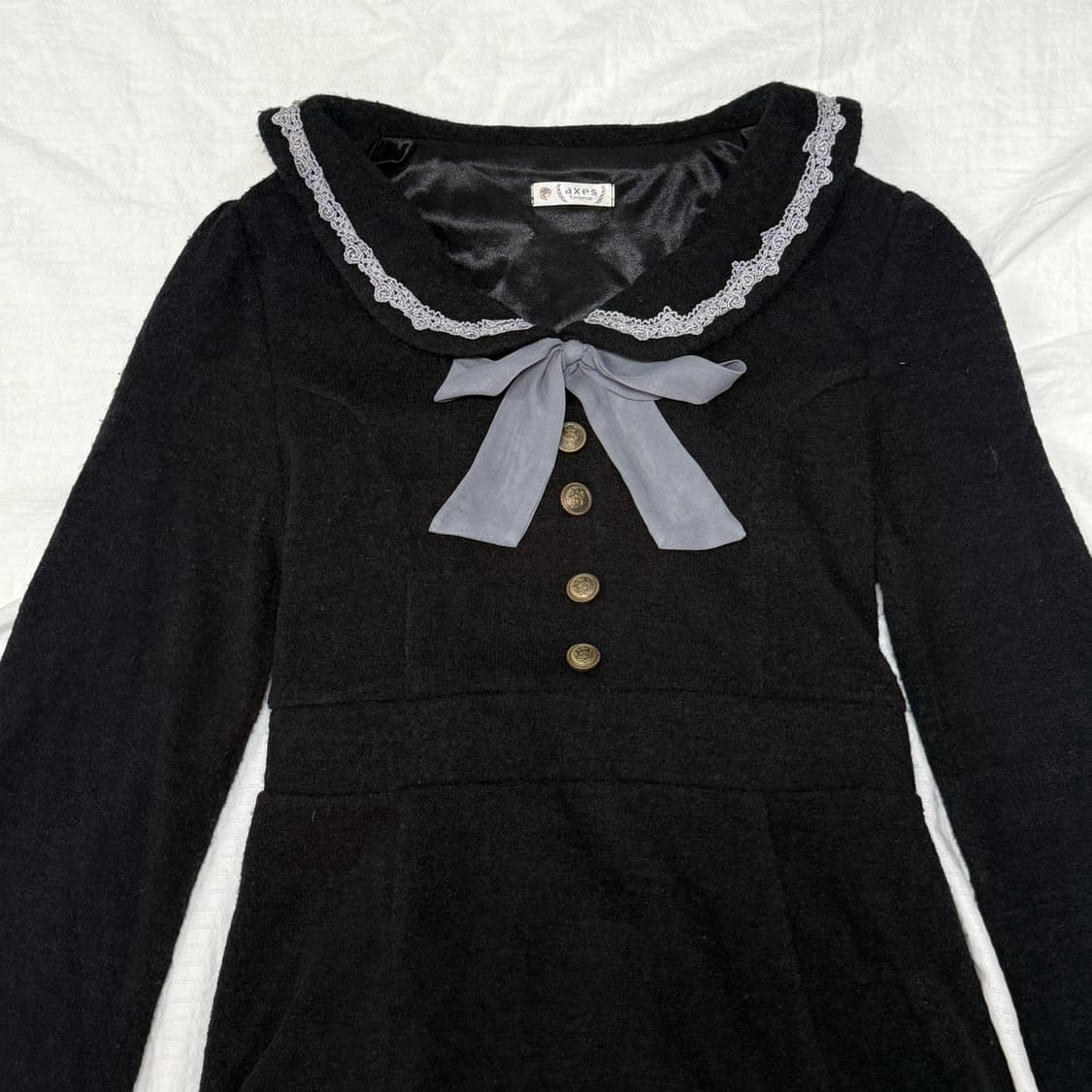 axes femme 블랙 고스로리 원피스 상품이미지2