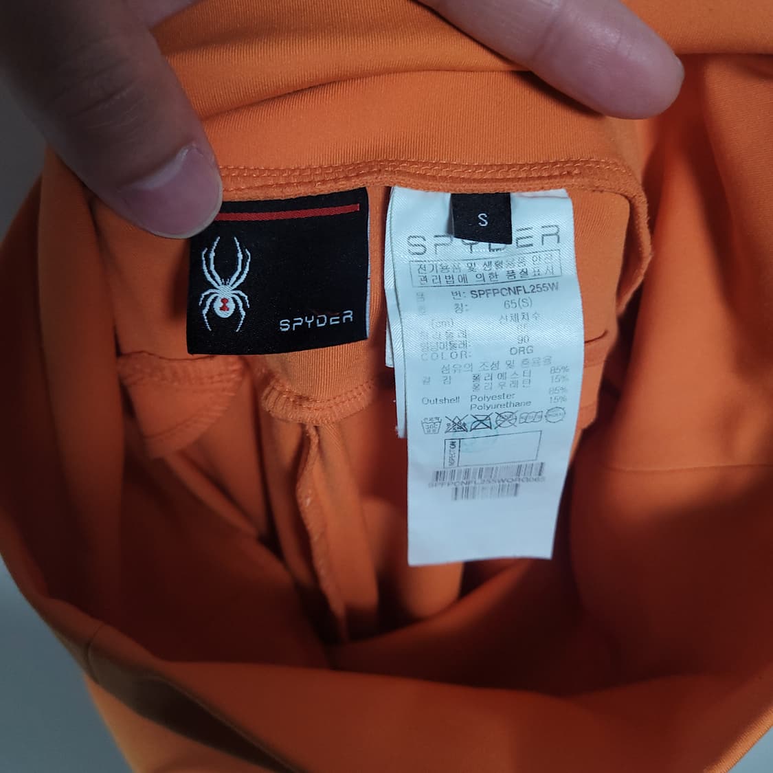 (S) SPYDER 스파이더 오렌지 레깅스 헬스 요가 필라테스 상품이미지4