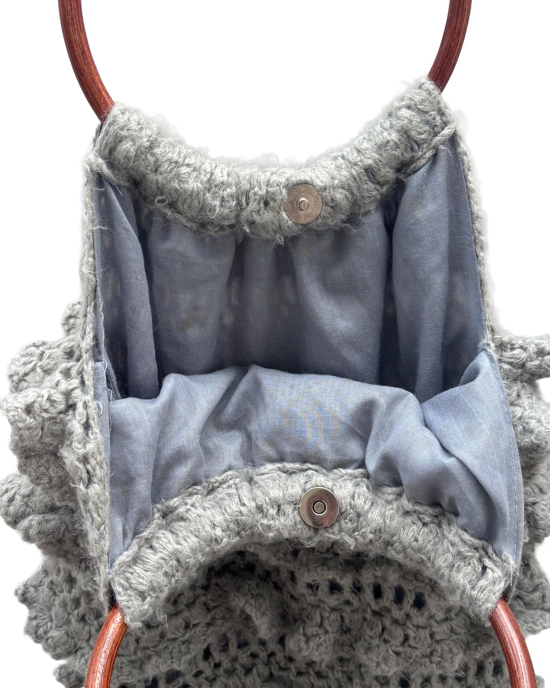 그레이 캉캉 프릴 니트 우디링 백 상품이미지3