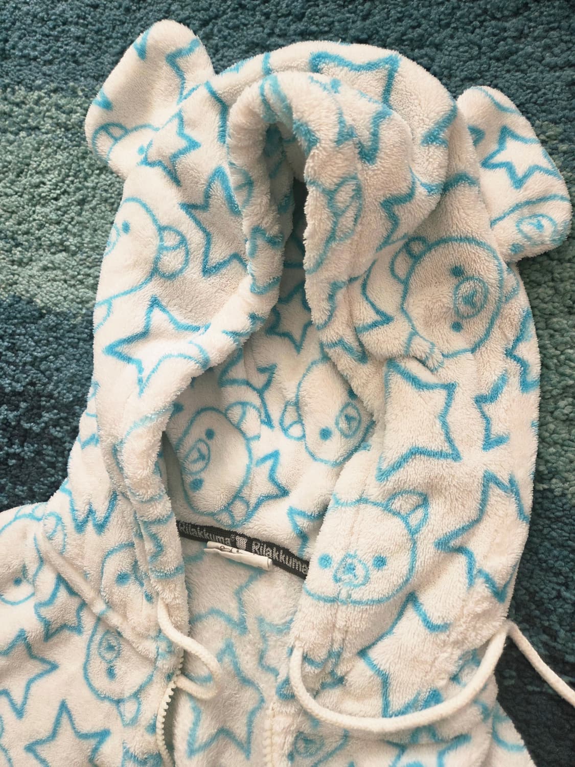 리락쿠마 일본 지퍼 후드집업 (귀 모양 오리지널 상품, Y2K) S사이즈 상품이미지5