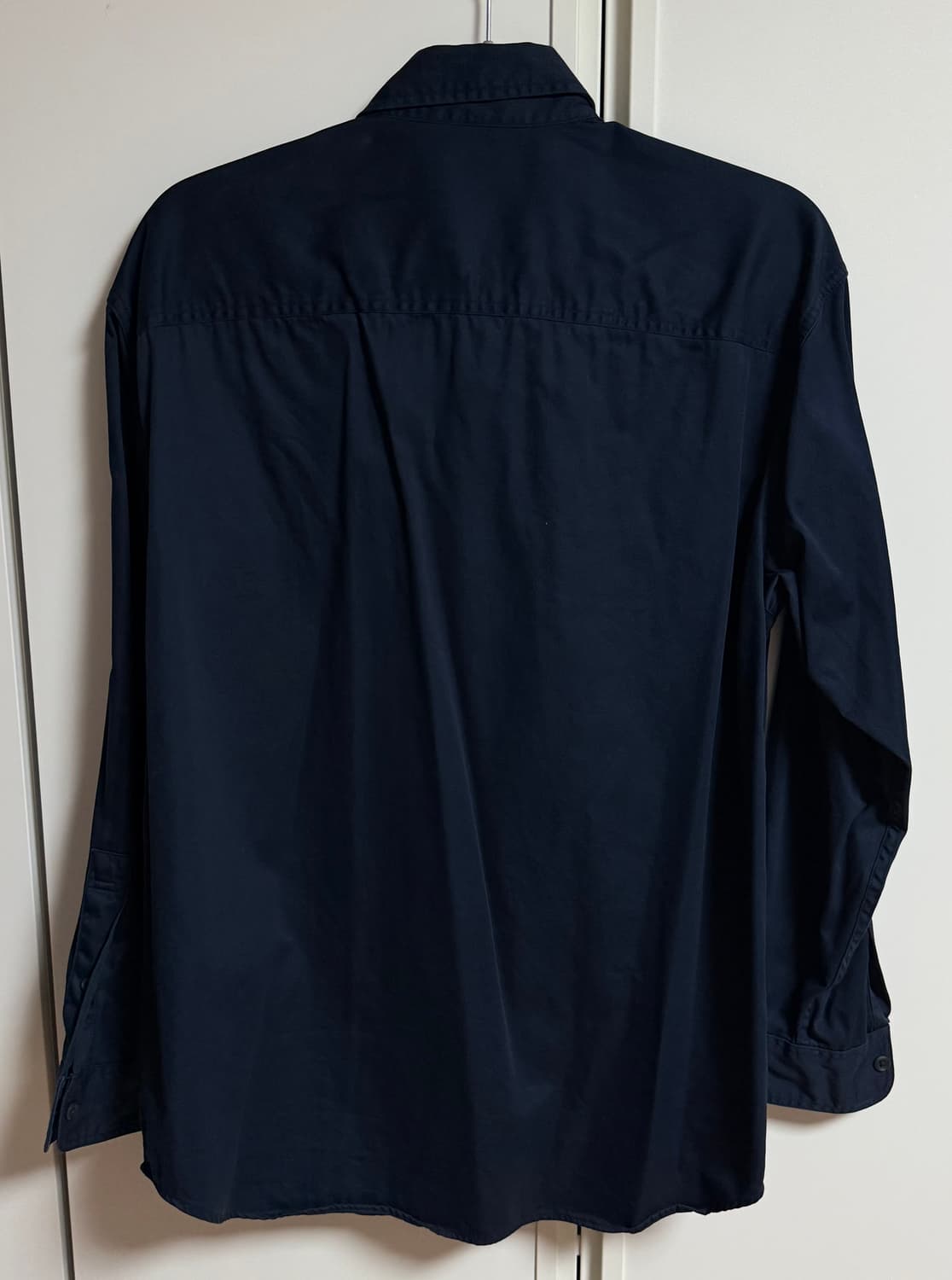 [거의 새거] 유니클로 트윌 오버 셔츠 M네이비 상품이미지2