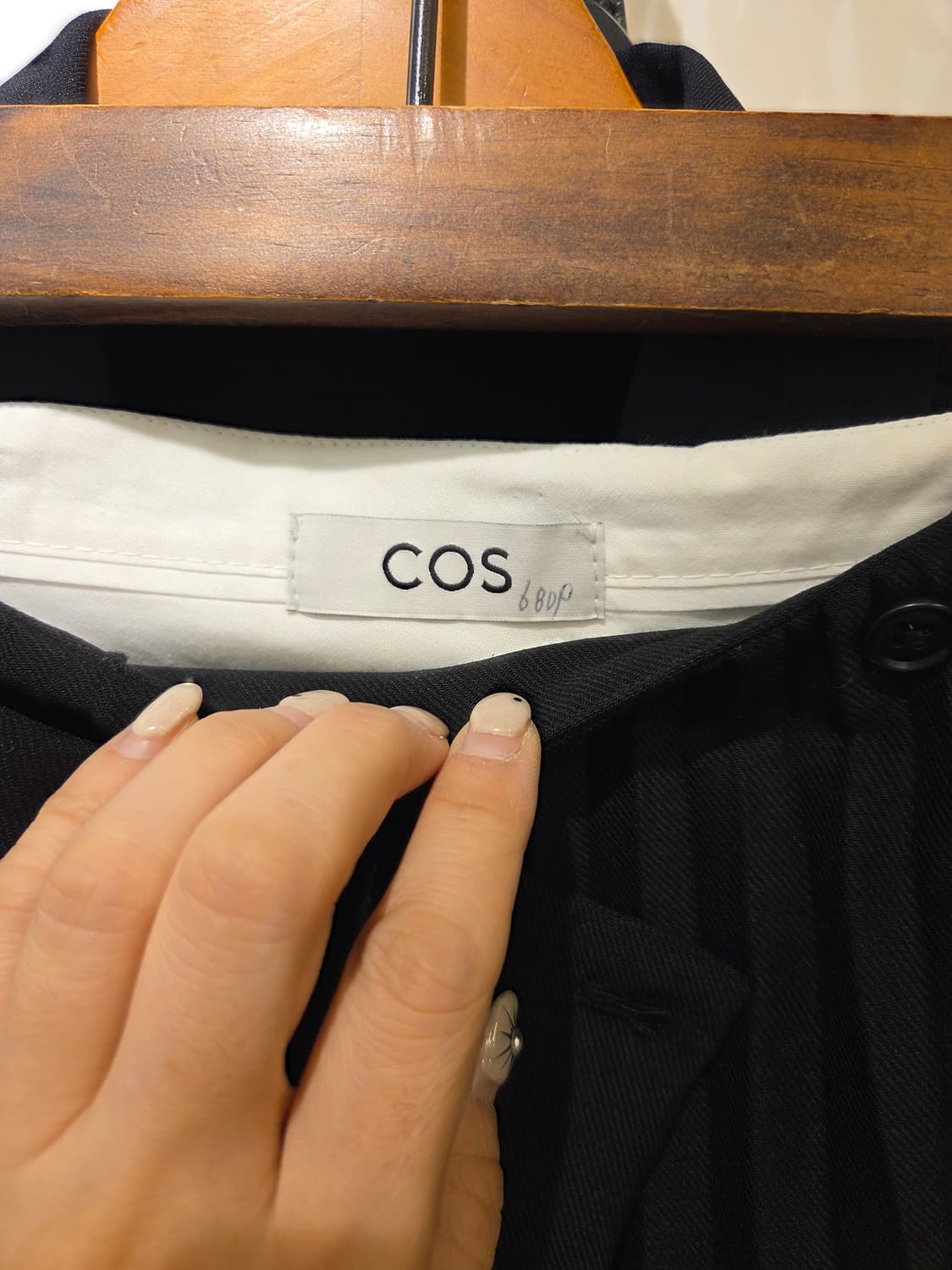 COS 코스 울혼방 플리츠 랩 스커트 상품이미지7