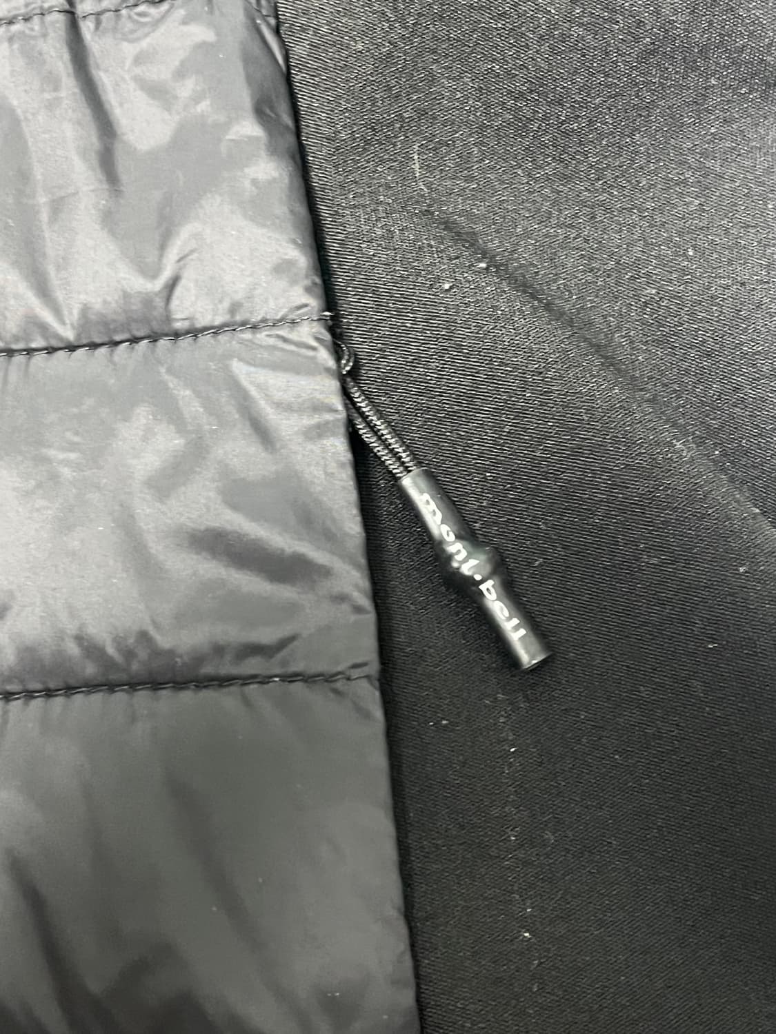 [S/90] 몽벨 하이브리드 경량 패딩 트랙 점퍼 (블랙) 상품이미지7