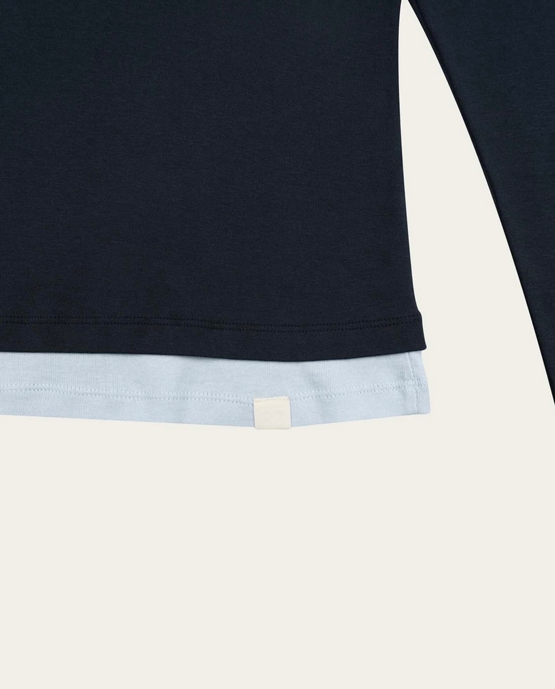 리본빛 Coni Layered Tee - Navy 상품이미지3